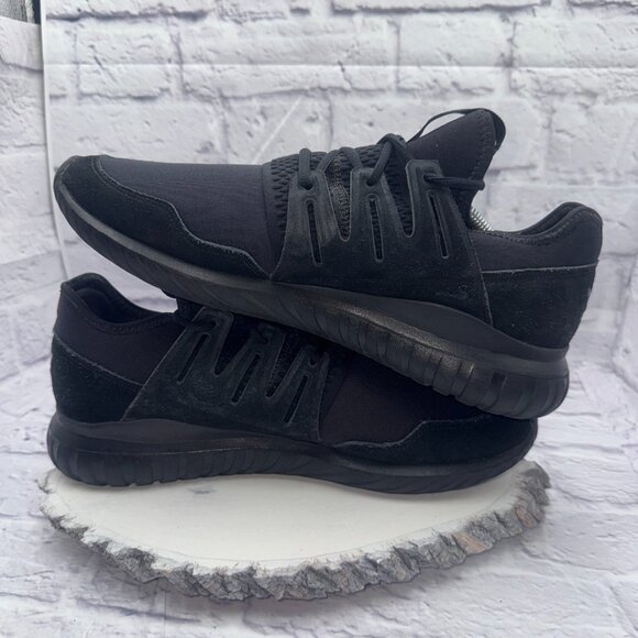 adidas Tubular Radial Core Black Running Shoes Men's Size 12.5 Sneakers EUC - Picture 8 of 10